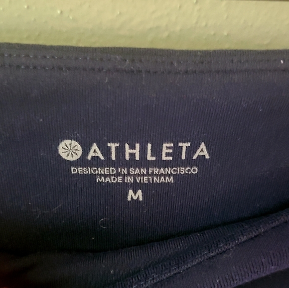 Athleta Track Tux Tights in Navy, Size Medium - Picture 6 of 6